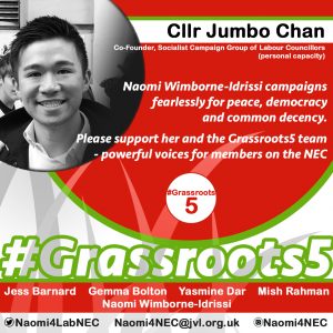 Cllr Jumbo Chan endorsement for Grassroots5