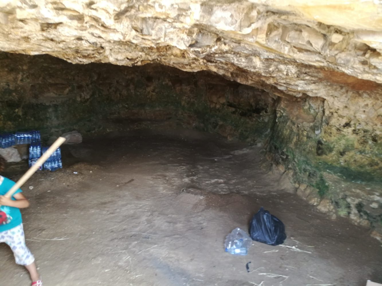 preparing a cave for a family, South Hebron Hills