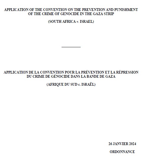 ICJ judgement cover - The ICJ has spoken