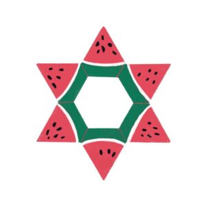 Palestine watermelon. Birmingham University bans use of this image